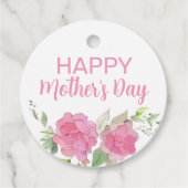 Roses floraler Fröhlicher Muttertag Geschenkanhänger (Vorderseite)