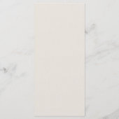 Roses Formal Modern Classic Ecru Elegant Wedding Menükarte (Rückseite)