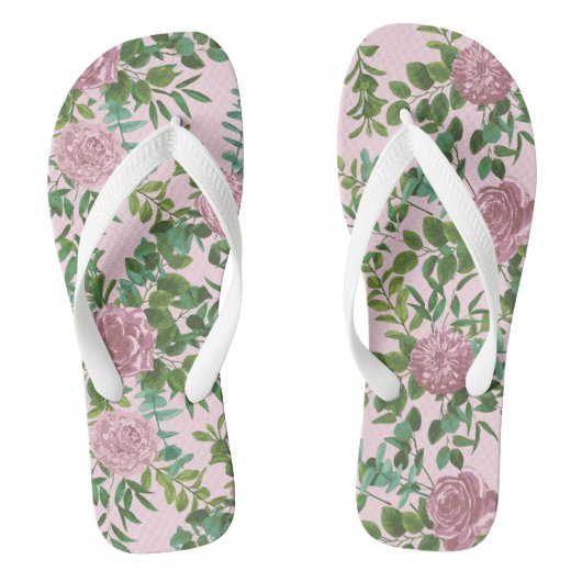 Roses Garden Spring Wedding Badesandalen (Fußbett)