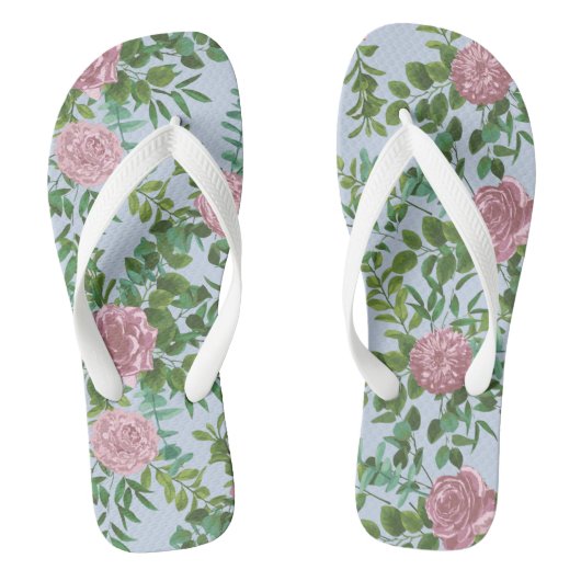 Roses Garden Spring Wedding Badesandalen (Fußbett)