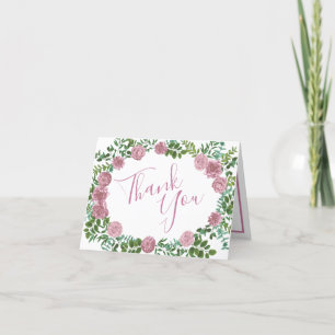 Roses Garden Spring Wedding Dankeskarte