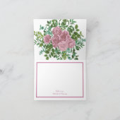 Roses Garden Spring Wedding Dankeskarte (Innenseite)