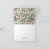 Roses Garden Spring Wedding Dankeskarte (Innenseite)