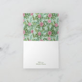 Roses Garden Spring Wedding Dankeskarte (Innenseite)