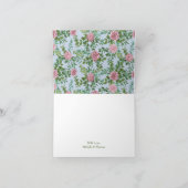 Roses Garden Spring Wedding Dankeskarte (Innenseite)