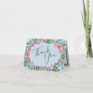 Roses Garden Spring Wedding Dankeskarte