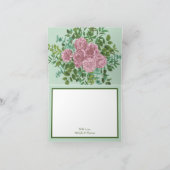 Roses Garden Spring Wedding Dankeskarte (Innenseite)