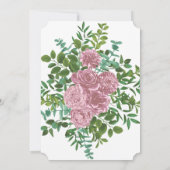Roses Garden Spring Wedding Einladung (Rückseite)