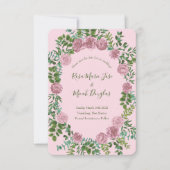 Roses Garden Spring Wedding Einladung (Vorderseite)