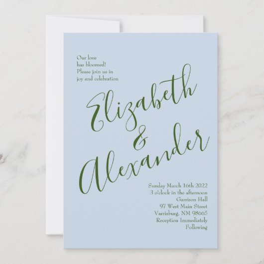 Roses Garden Spring Wedding Einladung (Vorderseite)