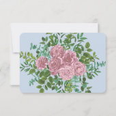 Roses Garden Spring Wedding Einladung (Rückseite)