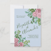 Roses Garden Spring Wedding Einladung (Vorderseite)