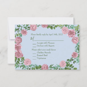 Roses Garden Spring Wedding Einladung