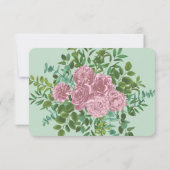 Roses Garden Spring Wedding Einladung (Rückseite)