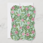 Roses Garden Spring Wedding Einladung (Rückseite)