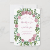 Roses Garden Spring Wedding Einladung (Vorderseite)