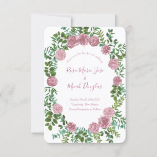 Roses Garden Spring Wedding Einladung