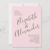 Roses Garden Spring Wedding Einladung (Vorderseite)