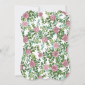 Roses Garden Spring Wedding Einladung (Rückseite)