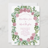 Roses Garden Spring Wedding Einladung (Vorderseite)