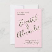 Roses Garden Spring Wedding Einladung (Vorderseite)