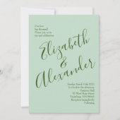 Roses Garden Spring Wedding Einladung (Vorderseite)