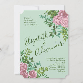 Roses Garden Spring Wedding Einladung