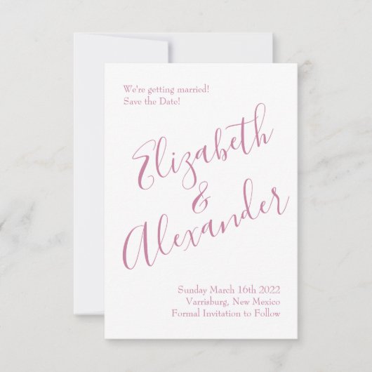 Roses Garden Spring Wedding Einladung (Vorderseite)