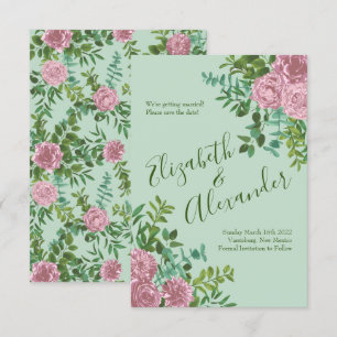 Roses Garden Spring Wedding Einladung