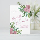 Roses Garden Spring Wedding Einladung (Stehend Vorderseite)