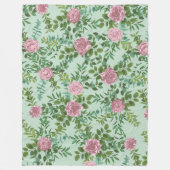 Roses Garden Spring Wedding Fleecedecke (Vorderseite)