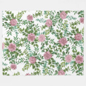 Roses Garden Spring Wedding Fleecedecke (Vorderseite (Horizontal))