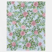 Roses Garden Spring Wedding Fleecedecke (Vorderseite)