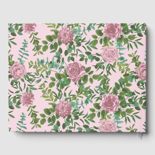 Roses Garden Spring Wedding Gästebuch (Rückseite)