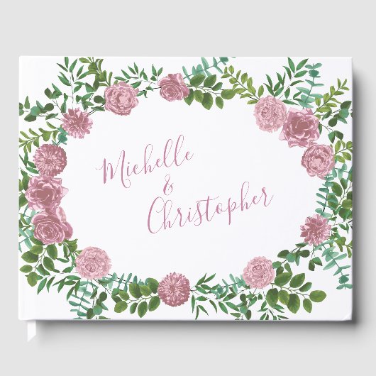Roses Garden Spring Wedding Gästebuch (Vorderseite)