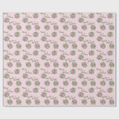 Roses Garden Spring Wedding Geschenkpapier (Flach)