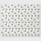 Roses Garden Spring Wedding Geschenkpapier (Flach)