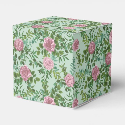 Roses Garden Spring Wedding Geschenkschachtel (Rückseite)