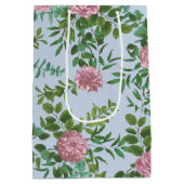 Roses Garden Spring Wedding Mittlere Geschenktüte (Rückseite)