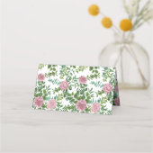 Roses Garden Spring Wedding Platzkarte (Rückseite)