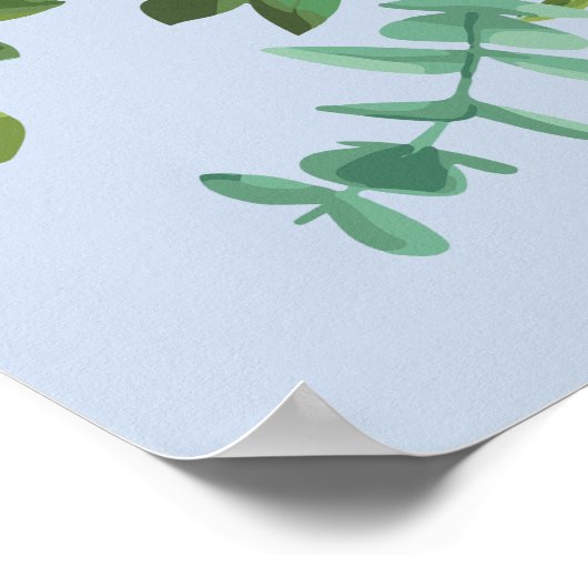 Roses Garden Spring Wedding Poster (Ecke)