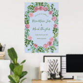 Roses Garden Spring Wedding Poster (Heimbüro)