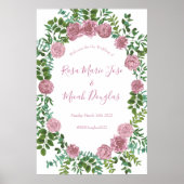 Roses Garden Spring Wedding Poster (Vorne)