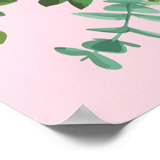 Roses Garden Spring Wedding Poster (Ecke)