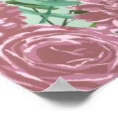 Roses Garden Spring Wedding Poster (Ecke)