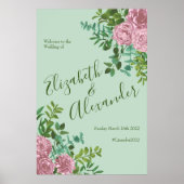 Roses Garden Spring Wedding Poster (Vorne)