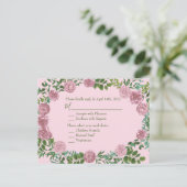Roses Garden Spring Wedding Postkarte (Stehend Vorderseite)
