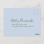 Roses Garden Spring Wedding Postkarte (Rückseite)