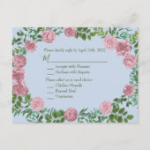 Roses Garden Spring Wedding Postkarte (Vorderseite)