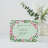 Roses Garden Spring Wedding Postkarte (Stehend Vorderseite)